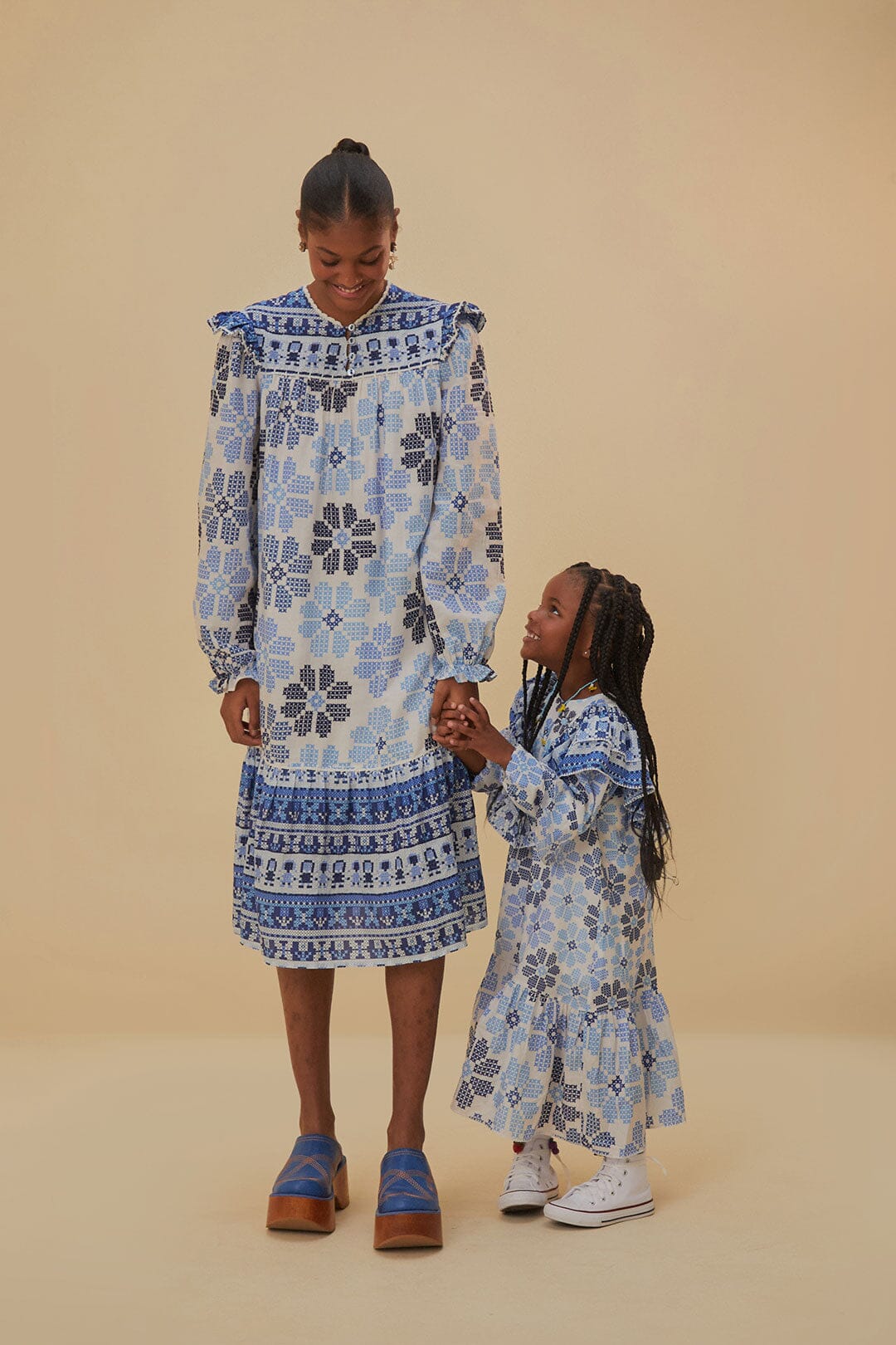 STITCHED FLOWERS CHILDRENS DRESS