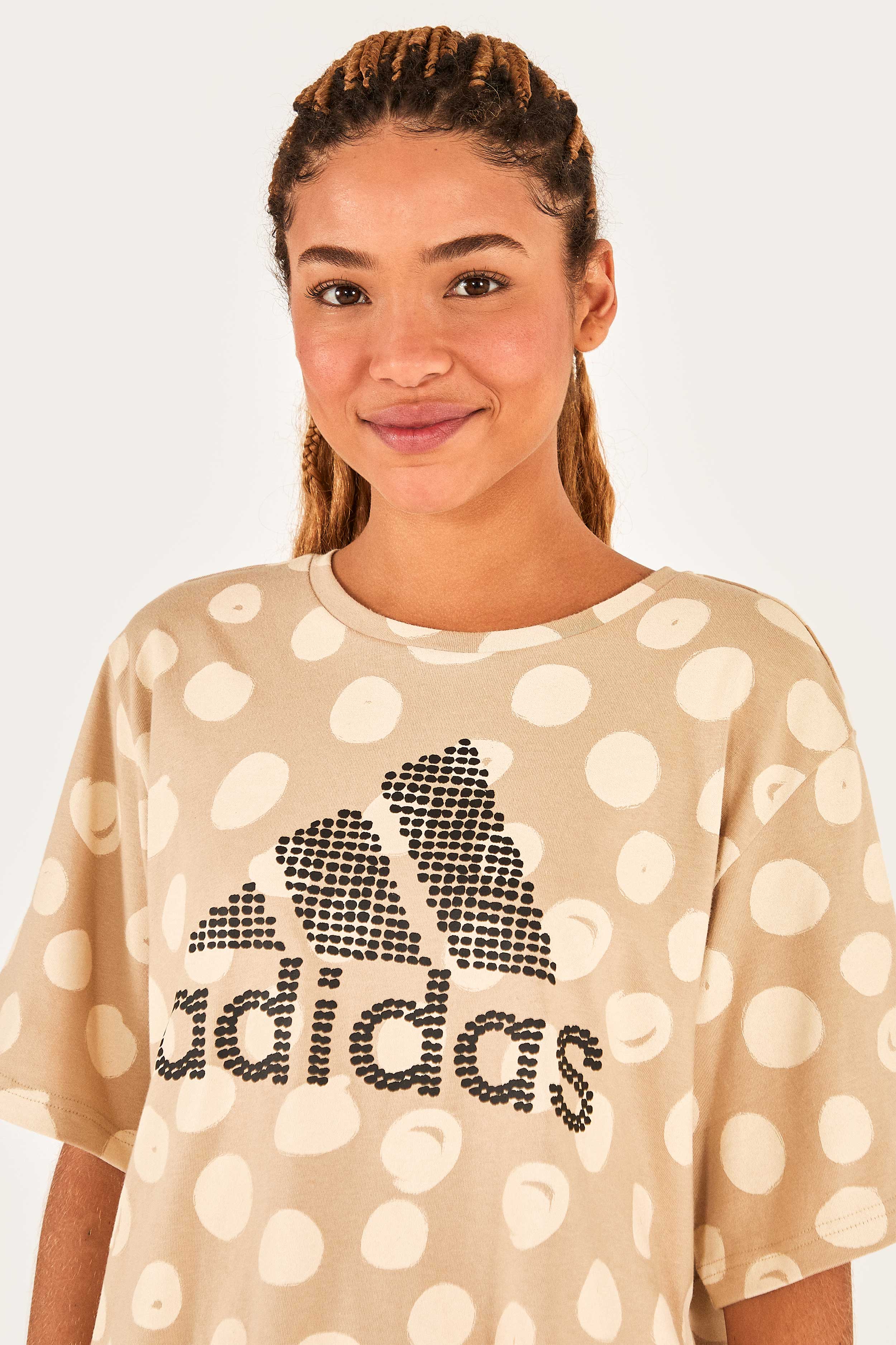 Khaki adidas hot sale t shirt women's