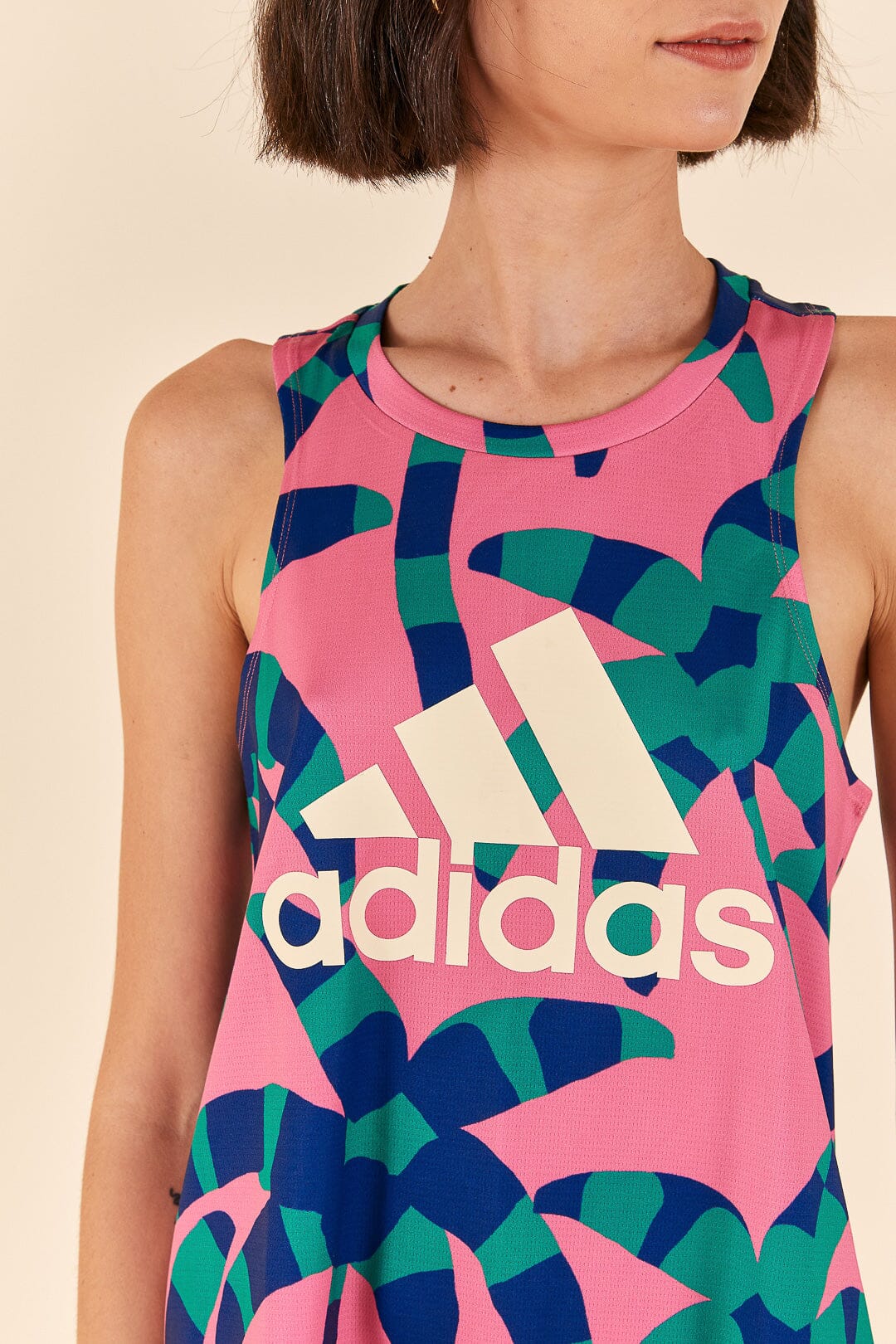 Adidas flower best sale tank top